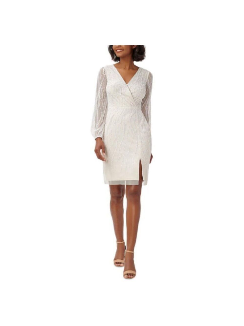 Adriana Papell Sequined Dress 6 NWT